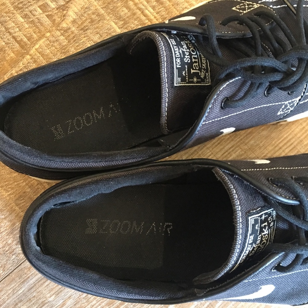 Nike Zoom Air Stefan Janoski Black Sneakers Sz 11 - Picture 6 of 8